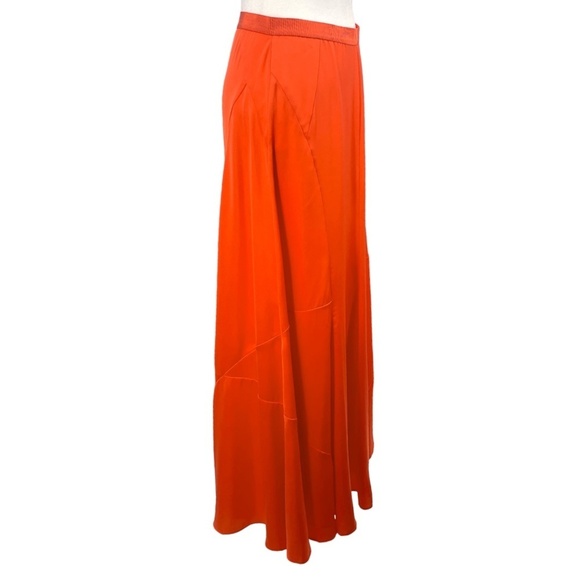 NWT Ann Taylor Maxi Skirt, Orange, Size XSP - Picture 2 of 6